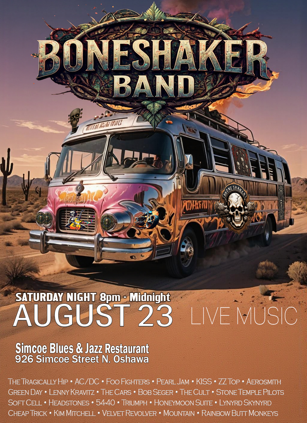 August 23 2025 Gig Poster